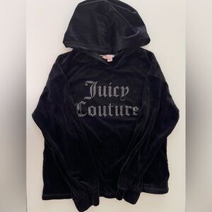 Juicy Couture black velvet sweater.